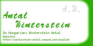 antal winterstein business card